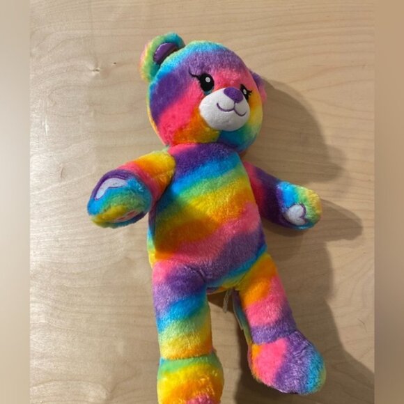 Build A Bear 17” Rainbow Plush Bear (LQ) - Picture 10 of 11